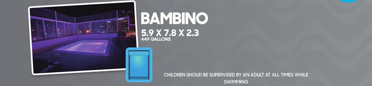 Exclusive Bambino fiberglass pool installed