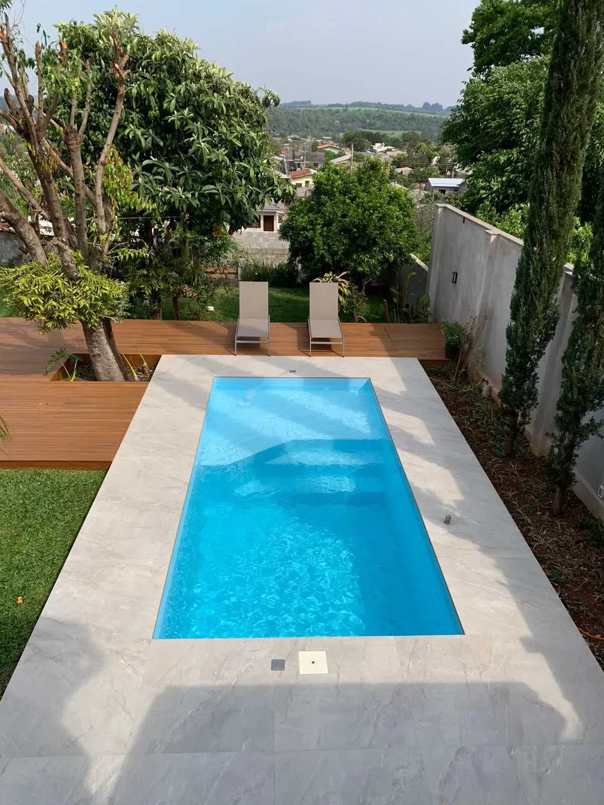 Kisol Infinity Praia fiberglass pool installed